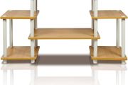 NEW SALE | No Tools Entertainment Center, TV Unit, TV Stands, Beech/White, 105.4 (W) x 58 (H) x 29.5 (D) cm