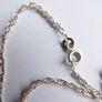 Vintage 18 Inch Sterling Silver 925 Triple Twist Rope Link Chain c1960 - 4,3g Image 9