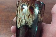 Brown Drip Pottery beaker