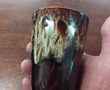 Brown Drip Pottery beaker