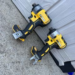 DeWalt 18V XR Brushless Impact Drivers x2  Excellent Working Order