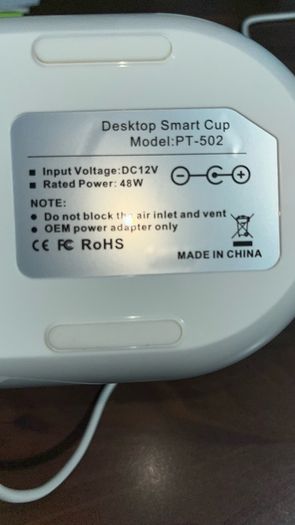 Desktop smart cup and charger