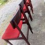 mid century teak dining chairs x4 Image 4