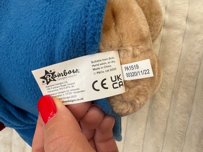 Paddington Bear Cuddly Classic Paddington Soft approx. 30cm Used Please see photos