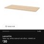 White oak effect Table Top, 140cm width Image 2