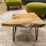 Handcrafted Spalted Beech Live Edge Side Table Image 2