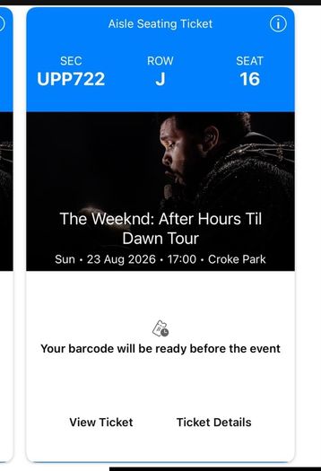The Weeknd Seating Tickets (2)
