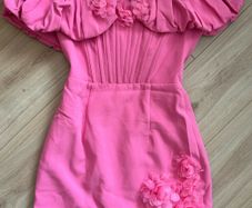Mini pink dress- S -