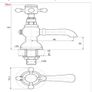 Mayfair York Bathroom Tap Set 3/4 inch Image 2