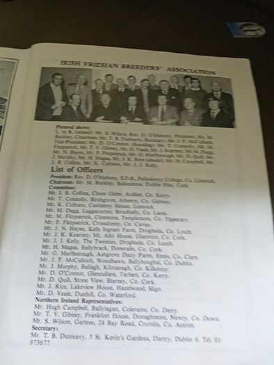 Irish Friesian Breeders 1976 Book