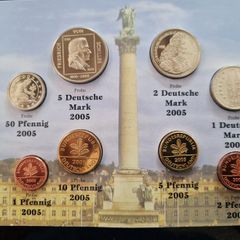 Germany Proof Like Probe (8 coin) Set 2005 Deutsche Mark