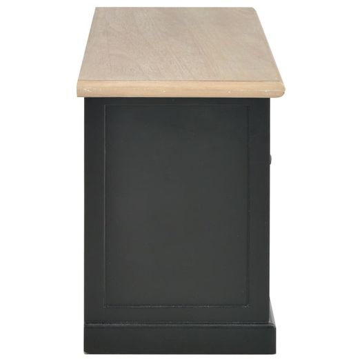 TV Cabinet Black 90x30x40 cm Wood