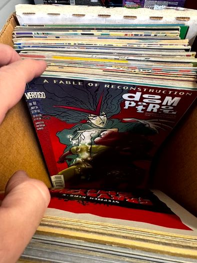DC Long Comic Box w 250 comics for Sale (2)