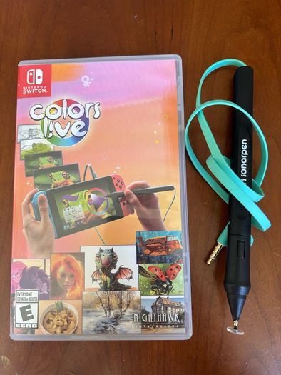 Nintendo Switch Colors Live Game and pen