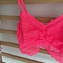bralette florescent medium Victoria secrets pink range medium Bnwot Image 4