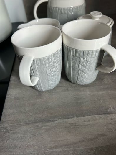 teapot milk jug sugar bowl 2 cups