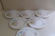6 x side plates Richmond Bone China  'Wild Anemone'