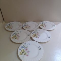 6 x side plates Richmond Bone China  'Wild Anemone'