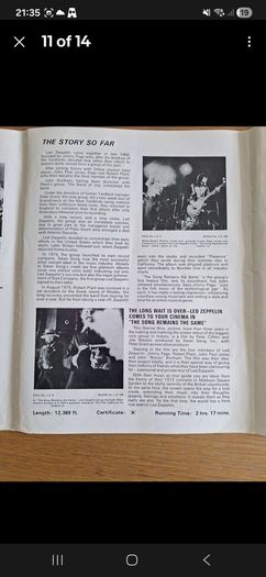 Led Zeppelin 1976 The Song Remains The Same Press Exhibitors Campaign Booklet & Photos