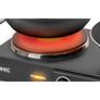 Hot Plate HP2 BK, Table Top Cooking, 2500W Black Steel Electric Double Hob with Handles, 2 Cast Iron Portable Hob Burner Rings (1500W & 1000W) for Home Kitchen, Pots, Camping Image 3