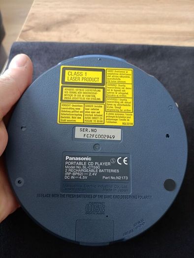 Panasonic Personal Portable CD Player SL CT590EB S