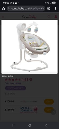 joie serina swivel
