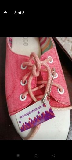 Escape. Orange canvas shoes, new with tags.
