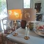 2 x Brass Vintage Candle brass Lamps Image 7