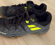 Babolat Shadow Tour Badminton Indoor Court Shoes Black/Fluo Yellow EU 44