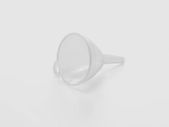 Plastic 8 cm Funnel, Transparent, Small
