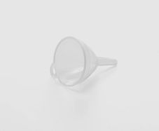 Plastic 8 cm Funnel, Transparent, Small