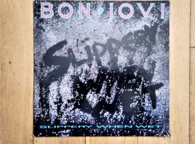 1st.Press.Bon Jovi 'slippery When Wet' Uk Original Verh 38 Vinyl 1986.ex/nm