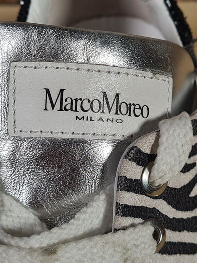 Womens Marco Moreo Zebra Print Platform Trainers Runners Size Uk 5.5 Eu 38.5 Please Read Description (AT1)