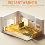 1200W Ceramic Plug in Fan Heater, Portable Electric Heaters with 2 Heat Modes, Anti-Dumping, Anti-Overheating, Safe and Environmentally Friendly,for Bedroom,Living Room,Office (White) Image 5