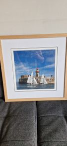Framed print of Dun Laoghaire Harbour (3/48 signed)
