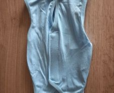 Sky blue cat onesie/recovery suit