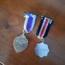 Purple Heart USA and German Cross Small Medals Image 2