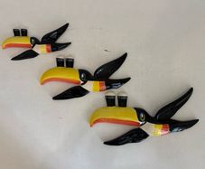 Original Carlton Ware Guinness Flying Toucan Wall Plaques X3