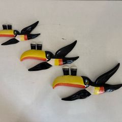 Original Carlton Ware Guinness Flying Toucan Wall Plaques X3