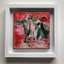 Framed Original Abstract Painting of Cow  Original Gift Image 5