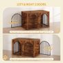 Wooden Dog Crate, Indoor Kennel for Small/Medium/Large Dogs 100 cm Image 7