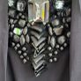 BASTYAN Christa Chunky Embellished black body con dress Sz 12 UK - Rrp 310 (New) Image 2