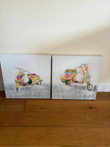 Pair of 50cm Prints on frames