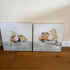 Pair of 50cm Prints on frames