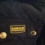 Barbour black quilted coat Image 3