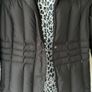 JET BLACK Per Una Feather & Down Puffer Coat Jacket. Black. Medium.  Quality Filling & Very Warm. Super condition. JET BLACK. Image 4