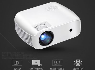 New Projector HD LED Projector for 1080P 3D Home Cinema.