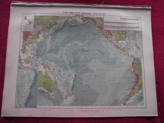 30 X Maps & Charts from Philip's Mercantile Marine Atlas of the World - Fourth Edition 1913