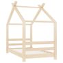 Kids Bed Frame Solid Pine Wood 70x140 cm Image 2