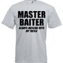Master Baiter  Mens funny rude fishing t-shirts Image 5